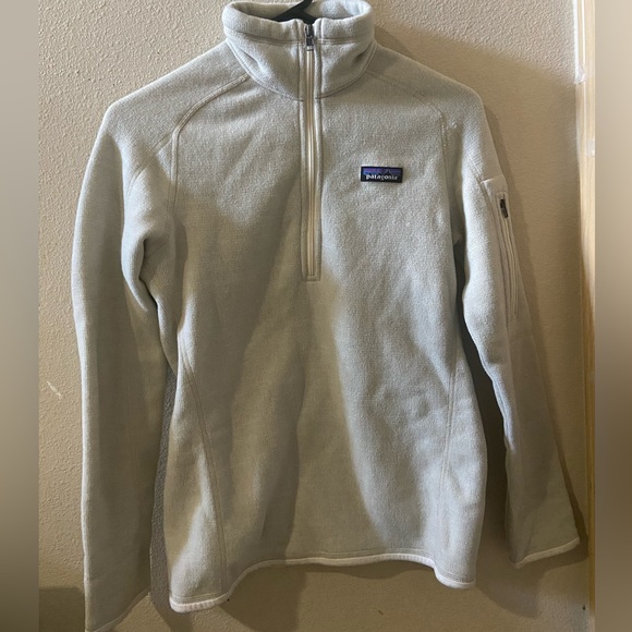 Patagonia Womens Better Sweater 1/4 Zip Pullover Ivory Size XS - Picture 1 of 4